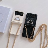 Famous Letter Triangle Designer Phone Cases for Z Flip 2 3 4...
