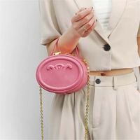새로운 엘립스 유틸리티 가죽 크로스 바디 핸드백 핑크 미니 가방 전화 주머니 디자이너 지갑 어깨 가방 패션 럭셔리 여성 토트 여자 지갑 선물