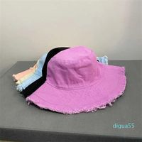 Sombreros de ala anchos mujeres gorro de cubo gorra de algodón sombreros de pescador unisex protector solar