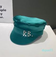 Diferentes tipos de boinas Boinas Diseñador de marca Capas de verano de primavera Mujeres Diamante Taques de tinción SBOY Baker Boy Boy Hat VisorBerets