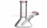 10 Zoll Glaswasser Bong Shisha Pink Dab Öl Rig Bubbler hoher dicker Becher -Mini -Rauchrohr mit 14 mm Schüssel 7376250