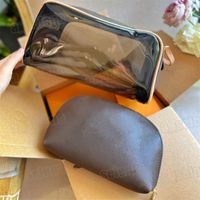 Designer Bags Double zipper Cosmetic Cases Makeup Bag PVC & ...