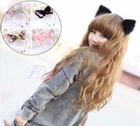 Neues niedliches Katzenfuchsohr Langfell Haarstirnbänder für Gilrs Anime Cosplay Party Kostüm Requisite Haarzubehör5149041