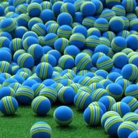 Golf Balls 50pcsbag EVA Foam Golf Balls Yellow Rainbow Spong...