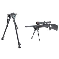 Acessórios táticos Bipé Bipé Light Long Riflescope Bipod para caçar rifle com rifle com 20mm Picatinny Weaver Rail Mount