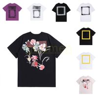 Herren-Designer-T-Shirt für Männer und Frauen, modisches T-Shirt mit Blumen- und geometrischem Druck, Hip-Hop, kurzärmelig, Sommer-Tops, Größe S-XL