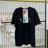 2023 New Fashion Men 's Tees 디자이너 패턴 프린트 프린트 T 셔츠 검은 스타일 폴로 티셔츠 남자 여자 짧은 슬리브 티 S-4XL