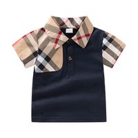 Летняя мода детская одежда для рубашек Полос Дизайнеры одежда для малышей мальчики наряды детское спорт костюм 1-6 т.