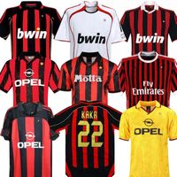 Manches longues 90 91 AC Retro Shirts Home 95 96 97 Gullit Soccer Jersey 01 02 03 Maldini van Basten Football Kaka Inzaghi 06 07 Milan 2009 Pirlo Shevchenko Baggio