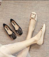 Thin Dress Shoes Girl Gentle Soft Sole Flat Loafers Versatil...