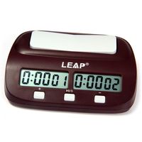 LEAP PQ9907S Relógio de xadrez digital I-Go Count Up Down Timer para competição de jogos289L
