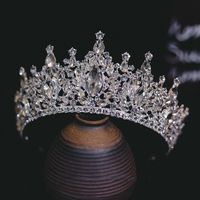 New Super Flash Rhinestone Bridal Crown with Makeup Photogra...