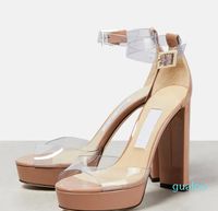 2023 sandali estivi scarpe in pelle vestito da sera con tacco alto cinturino Lady Sandalias Sconto pompe EU35-43