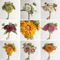 Decorative Flowers Artificial Plants 9colors Large Flower Pl...