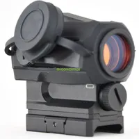 Reflex tático 1x Red Dot Visão Óptica Escopo de 20mm Picatinny Weaver Mount Base de alta definição Lens de caça ao ar escopo Airsoft