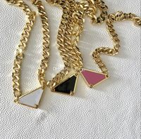 2023 triangle letter pendant necklace big brand wild tempera...