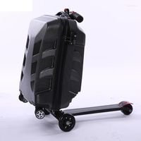 حقائب Carrylove 21 "ABS Scooter Trolley Luggage Cabin حقيبة سفر كسول في الرحلة