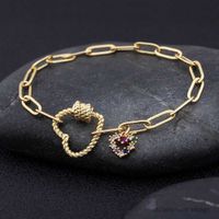Pendant Necklaces Copper Cubic Chain Pendant Bracelet for Wo...