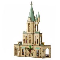 الكتل MOC الإبداعية الأفكار الإبداعية الفيلم الكلاسيكي Dumbledores Castle Building Build Model Bricks Kids Toys for Children