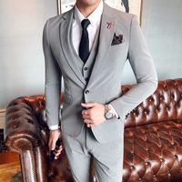 Men' s Suits Blazers Boutique S- 7XL Blazer Vest Trousers...