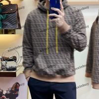 xinxinbuy Herren Damen Designer Sweatshirt Hoodie Doppelter Briefdruck Pullover Paris Apparel schwarz khaki S-3XL