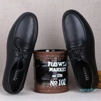 Sapatos de vestido masculino sapatos de pai velho sapatos casuais sapato de vestido de moda preta branca