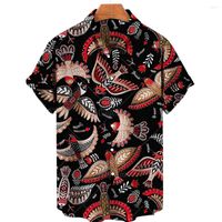 Men' s Casual Shirts 3D Floral Printed Luxury Top Deligh...