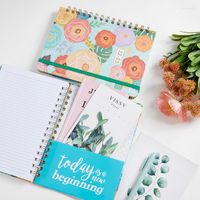Diary Flower Schedule Book 2023 Week Plan Notebook Daily A5 Spiral Cute Calce Stationery Gift