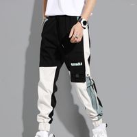Pantalones para hombres machos elegantes fondos sueltos de encaje de cordón súper suave jogging múltiples para ropa diaria