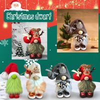 Decorações de Natal Papai Noel Decoração de árvores Decoração de árvore Elk boneca de pelúcia para casa 2023 Navidad Pingente Gift Kids
