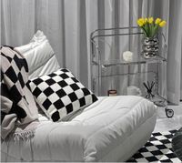 Pillow  Decorative Retro Checkerboard Home Decorative Cover ...