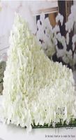 10pcs الحرير الاصطناعي الكوبية الكوبية زهرة خلفية الزفاف