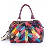 Вечерние сумки женская сумочка цвет кожаная сумка бренд высококачественный узоры Messenger Beach Plound
