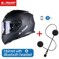 Casques de moto LS2 FF800 KPA Shell Full Face Bluetooth Casque avec Double Lens Arrivée Casto Moto Man Women