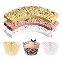 Bakeware Tools 150Pcs White Cupcake Wrappers Lace Liners Pap...