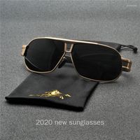النظارات الشمسية Mincl تصميم العلامة التجارية الرجال استقطاب نظارات شمس مربعة كلاسيكية لعام 2023 القيادة الرجعية الظلال السوداء UV400 NX