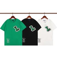 Yaz Paris Erkek Tişörtler Tasarımcı Tee Lüks Akıllı Mektup Tshirt Tişört Klasik Moda Yeşil Kadınlar Kısa Kollu Pamuk Tişört