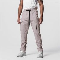 Мужские брюки мужской комбинезон 2023 Pocket Осень Multi Lief Liefpper пробегают прямую повседневную весну и груз