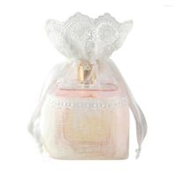 Gift Wrap 3pcs Lace Drawstring Bag Small Bulk Storage Cloth ...