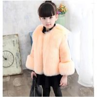 Jackets Warm 2023 Thickening Winter Faux Fur Girls Coat Chil...