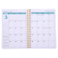 School 2023 Planning Students Planner Coil Notebook English ...