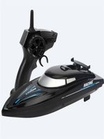 RC Boat 24 ГГц дистанционное управление Speedboat Детская игрушка высокоскоростной гоночный корабль Регулируемые батареи для детей подарок 2201077650121