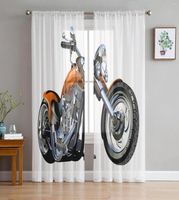 Занавес мотоцикл печатные шторы драпировать