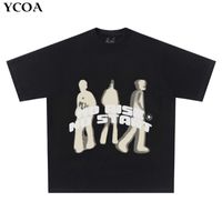 Camisetas masculinas camisetas de tamanho grande os homens de camiseta de hip-hop de seca rápida vintage 90s streetwear anime harajuku moda de manga curta top roupas góticas 230510