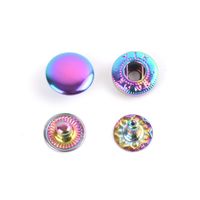 Taschenteile Zubehör 10 Stück Ivoduff Rainbow Color Snap Spring Button Sewing Handtasche 230509