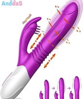 Sexspielzeug Massagegerät Teleskop Vibrierender Expander Vagina Klitoris Stimulator Weibliche Masturbatoren Dildo für Frauen8294058