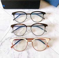Monturas de gafas de sol de moda 2021 anteojos de alta calidad 9845 mujeres 039s hombres Unisex titanio miopía gafas ojo de gato marco redondo No4540353