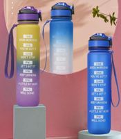 زجاجة ماء 1000 مل في الهواء الطلق الرياضية المحمولة لياقة القدح سفر تسرب السرب شرب برامج البلاستيك مشروب BPA 1546705