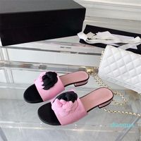 Slippers Shoes For Women Flower Low Heels Summer Slides Leis...