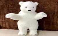 Pop Realistico Animale Orso Polare Peluche Bella Simulazione Anime White Bear Doll Regalo per Kid Deco Kindergarten Props5818155